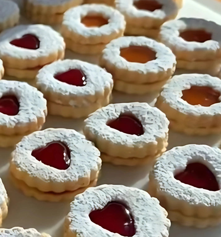 Butter cookies with jam
