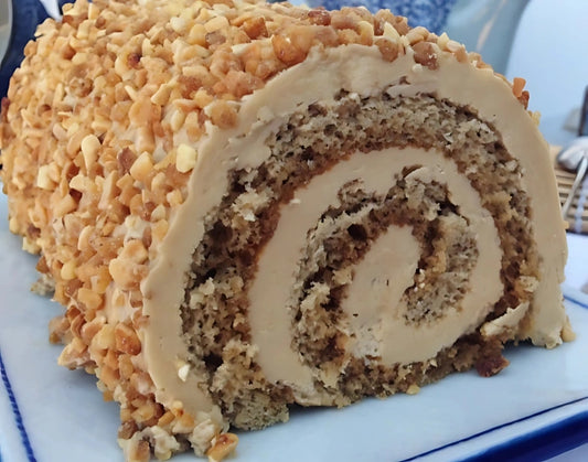 Brazo de gitano con crema mocca